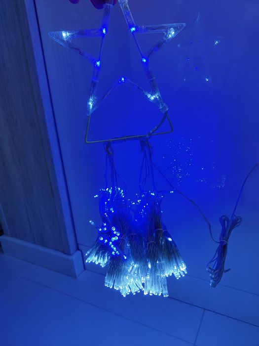 Kurtyna  świetlna LED z gwiazdką