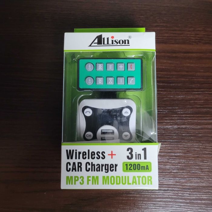 Allison 3-in-1 Bluetooth & Car Charger MP3 FM Modulator 1200mA,