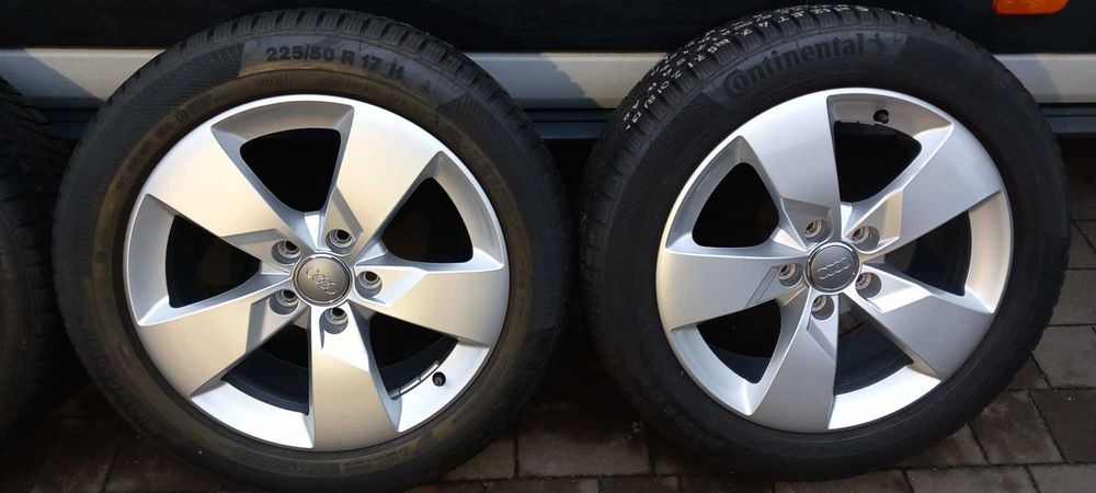 Koła DEMO zima oryg. AUDI VW  7x17, 5x112, ET47, 57.1+225/50R17 M+S