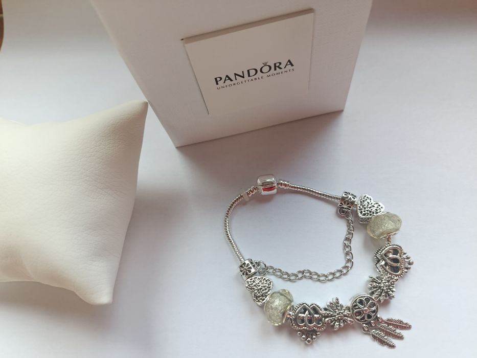 Браслет с шармами Pandora Пандора новый аксессуар украшение