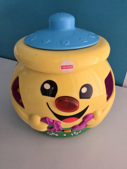 Zabawki Dumel kostka interaktywna, Fisher-price garnuszek na klocuszek