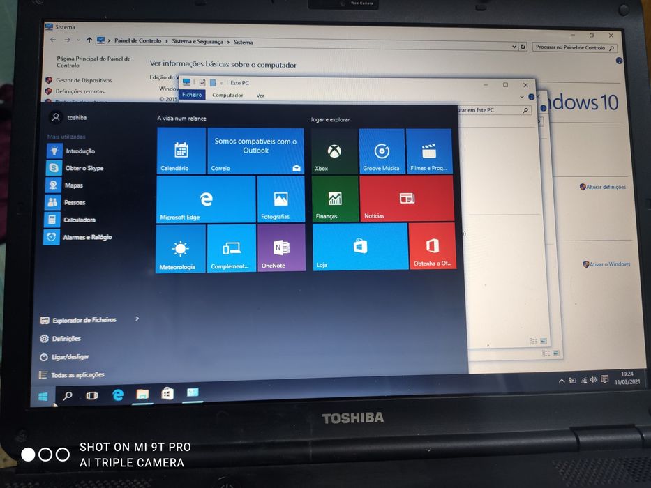 portátil Toshiba L 300