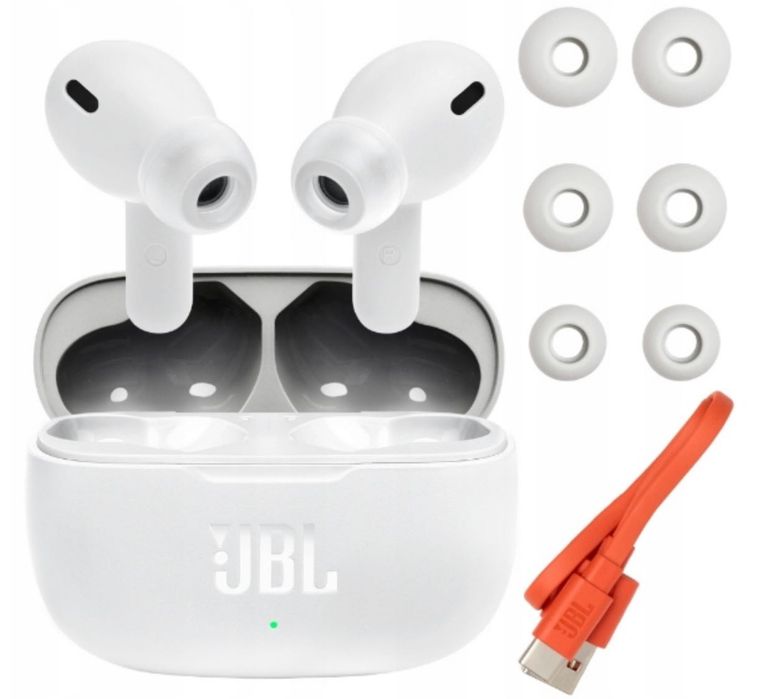 JBL SŁUCHAWKI bezprzewodowe douszne bluetooth wygodne 200 TWS