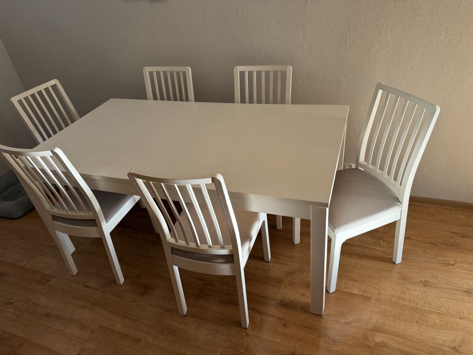 Stoł Bjursta i 6 krzesel Ekadalen - Ikea
