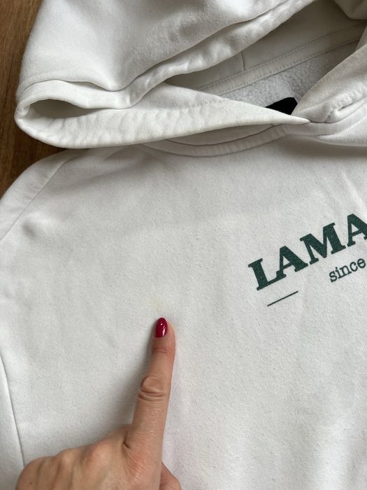 Dres biały komplet dresowy S M La Mania