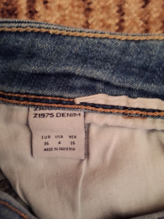Spodnie jeansowe rybaczki 36