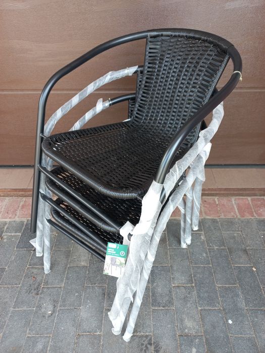 Krzesła / fotele poli rattanowe ogrodowe tarasowe na balkon