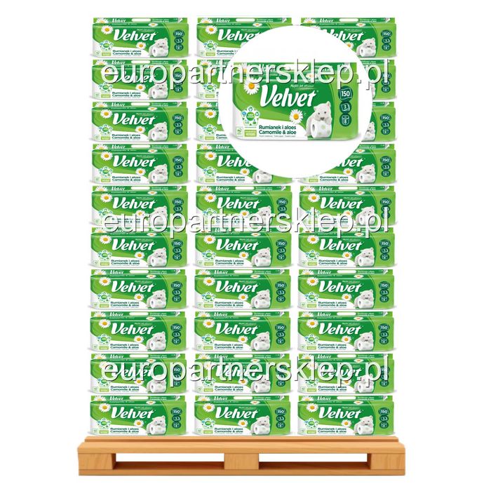 Papier toaletowy Velvet Rumianek & Aloes 240 opak (paleta) *11,65zł