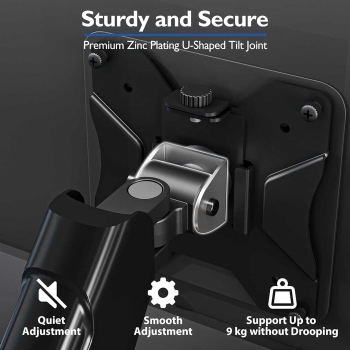 GDM7502 gazowy podwójny uchwyt biurkowy na monitor TV 13-32 9kg