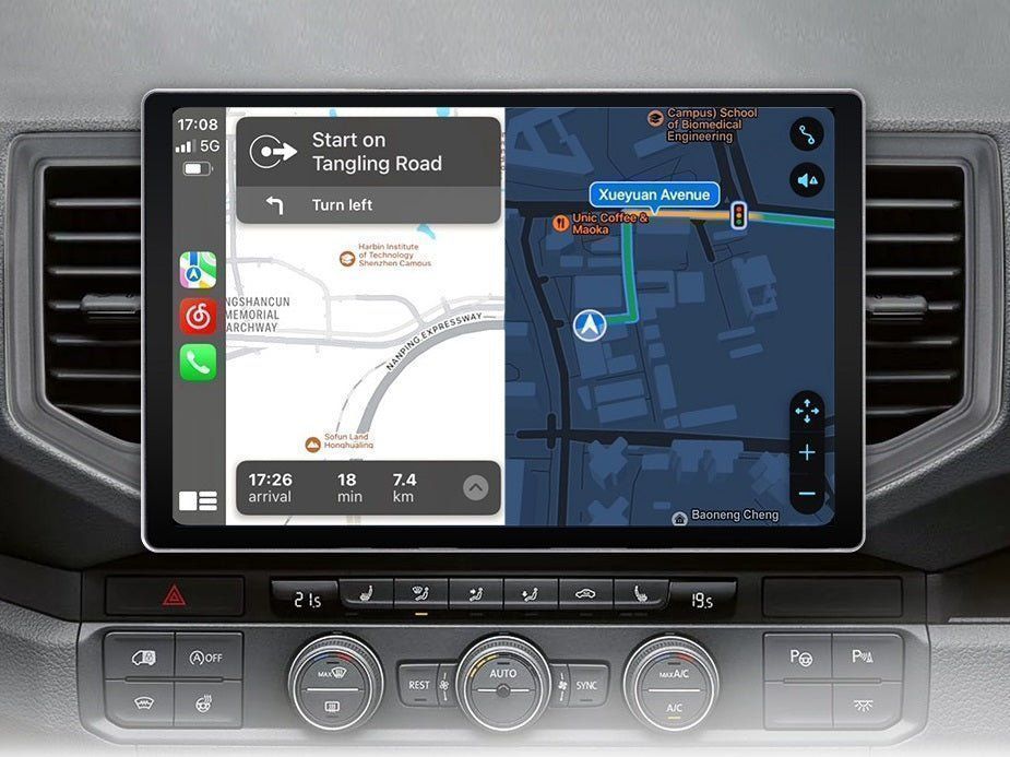 VW Crafter 2017–2021 – Radio Android 15 10.33" CarPlay Android Auto GPS Nawigacja Stacja Multimedialna WiFi Bluetooth DSP 4G LTE PL 4GB/64GB