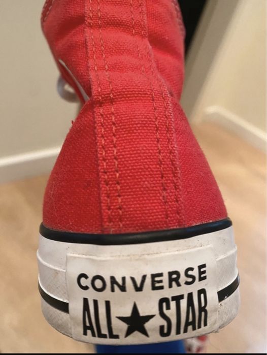 All star bota vermelhos