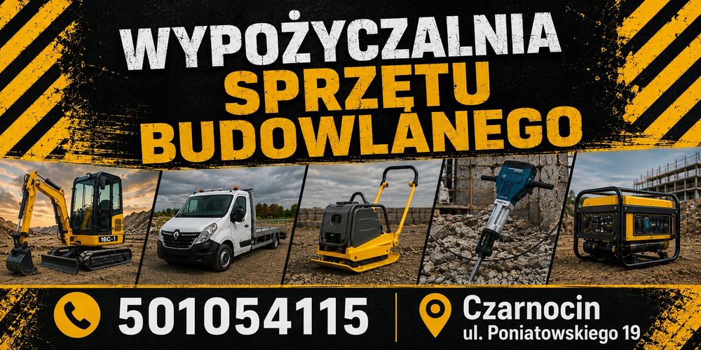 Wynajem zagęszczarek minikoparek wypożyczalnia sprzętu budowlanego