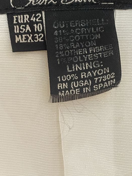 Saia casaco branco da zara