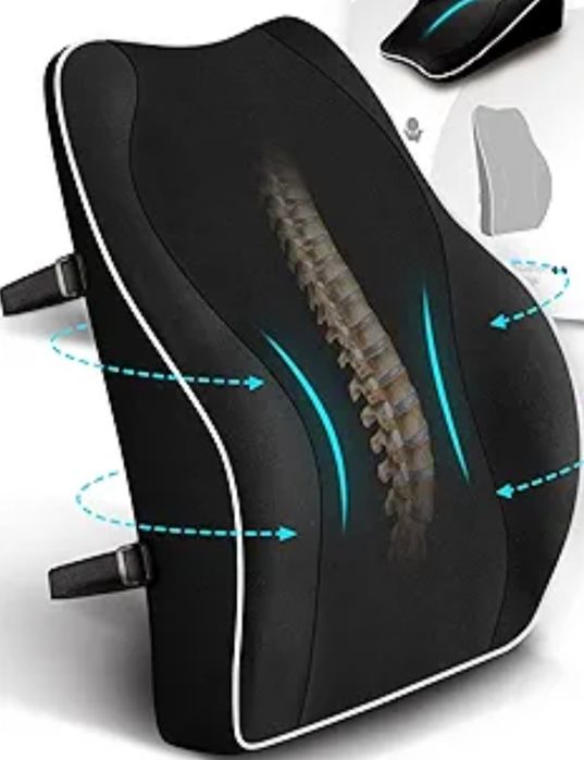 TRAVEL EASE Ergonomiczna Poduszka Lędźwiowa, regulowane paski
