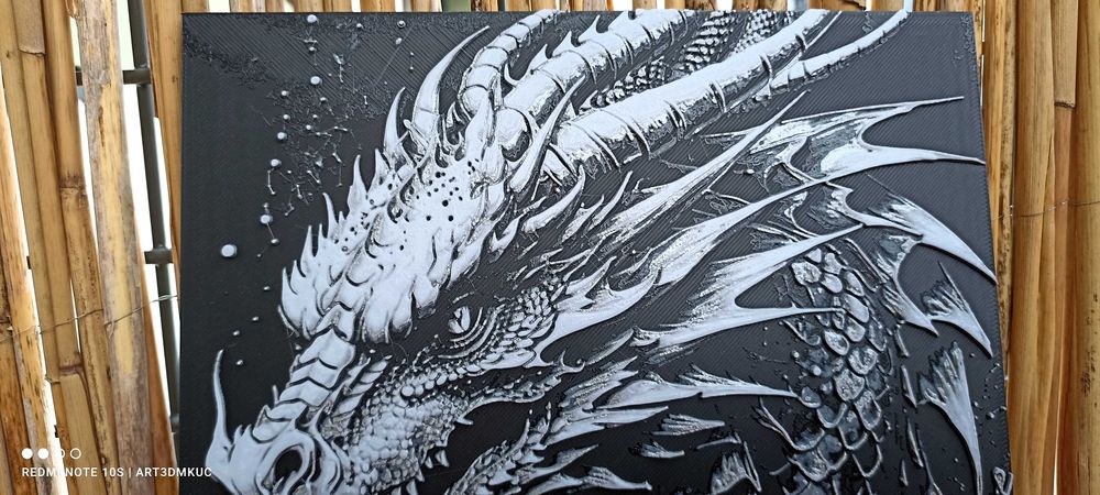 Obraz 3D: Japoński smok - ozdoba prezent niespodzianka upominek