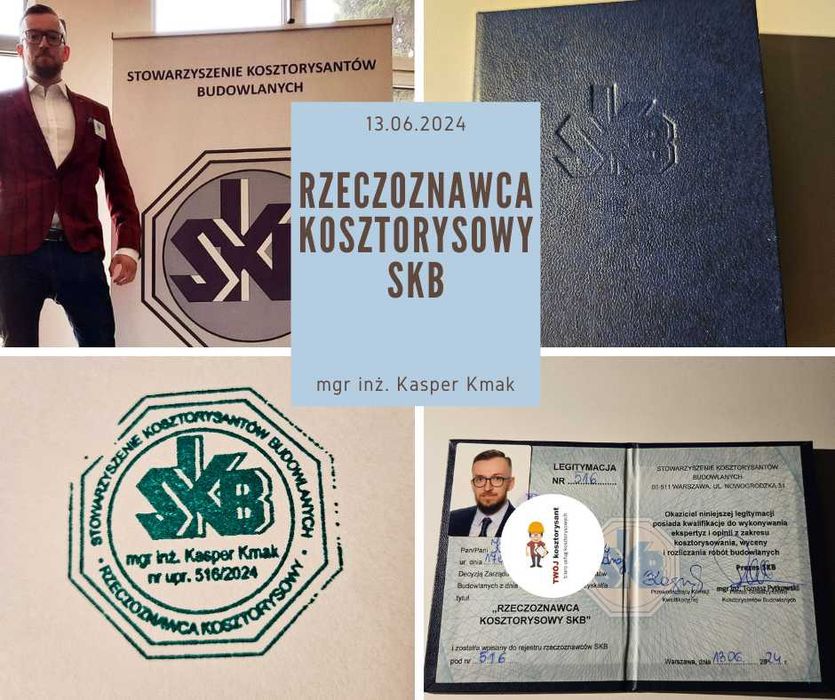 Kosztorysant budowlany/ Rzeczoznawca kosztorysowy/ Kosztorys