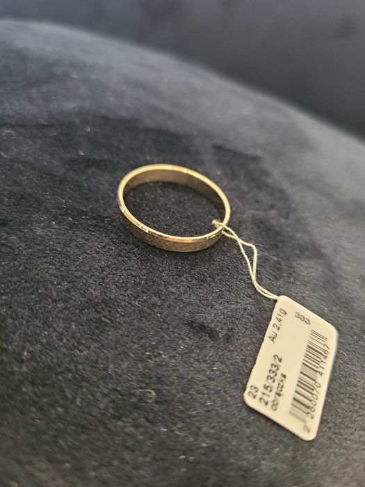 Obrączka męska złota APART nowa okazja 23