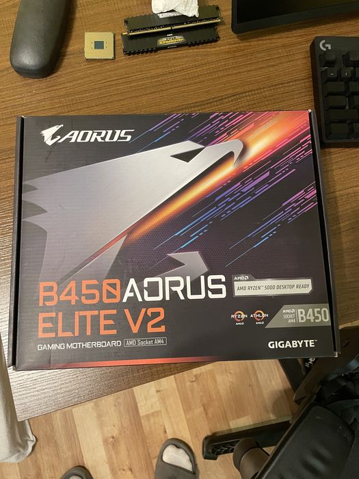 Aorus b450 elite v2+ryzen 7 5700x