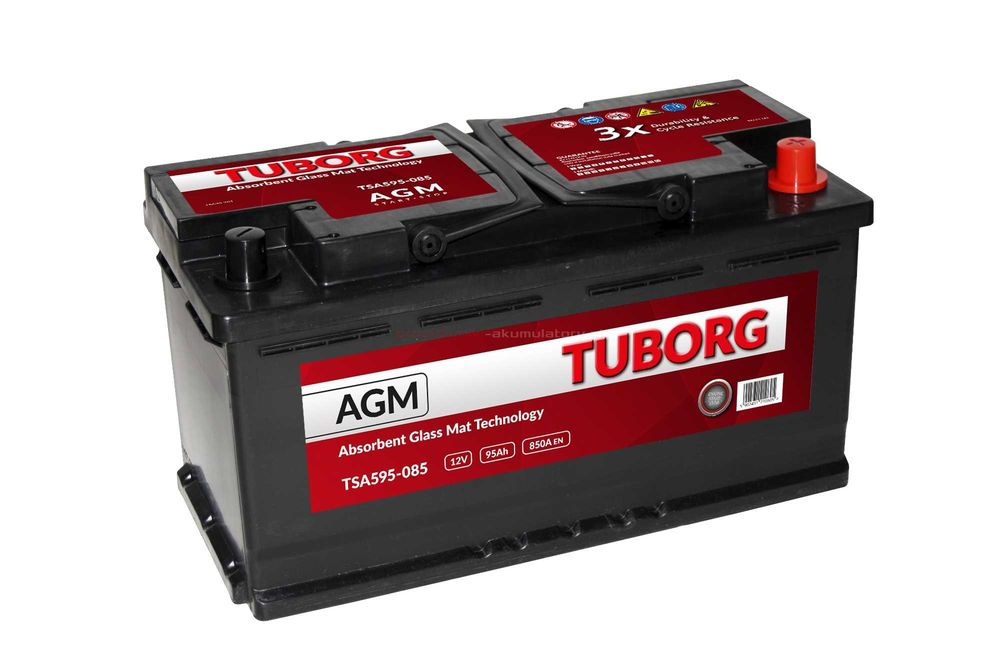 Akumulator Tuborg AGM 12V 95Ah 850A Jana 3 Sobieskiego 111