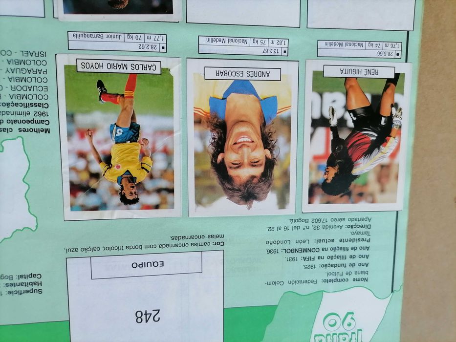 Caderneta Cromos ITÁLIA 90 EuroFLASH Edições Manil c/Cromo de Maradona