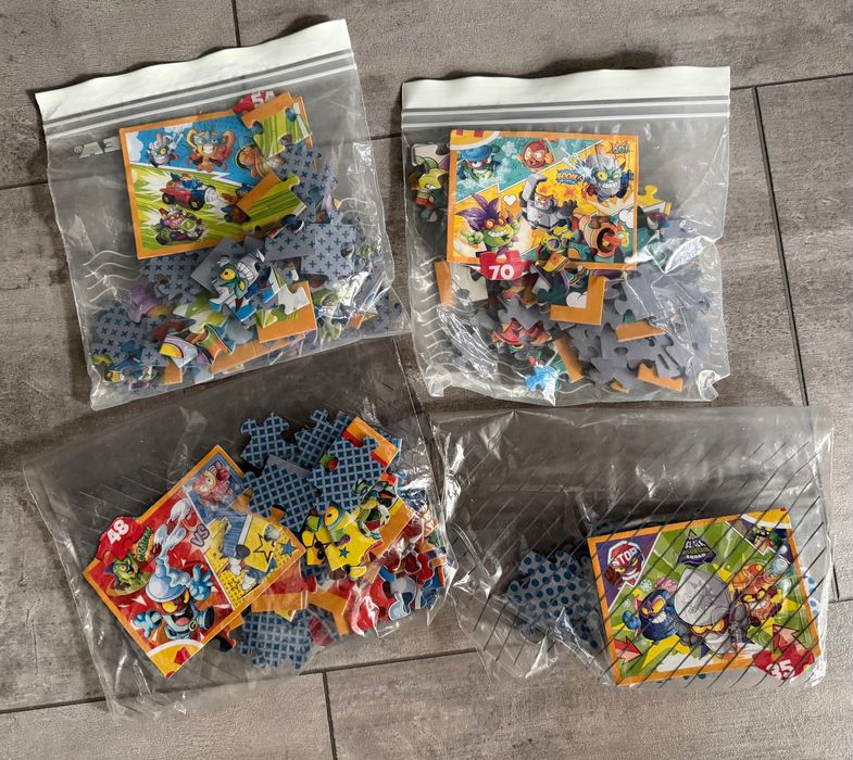 Zestaw 4xPuzzle Super Zings Super Things
