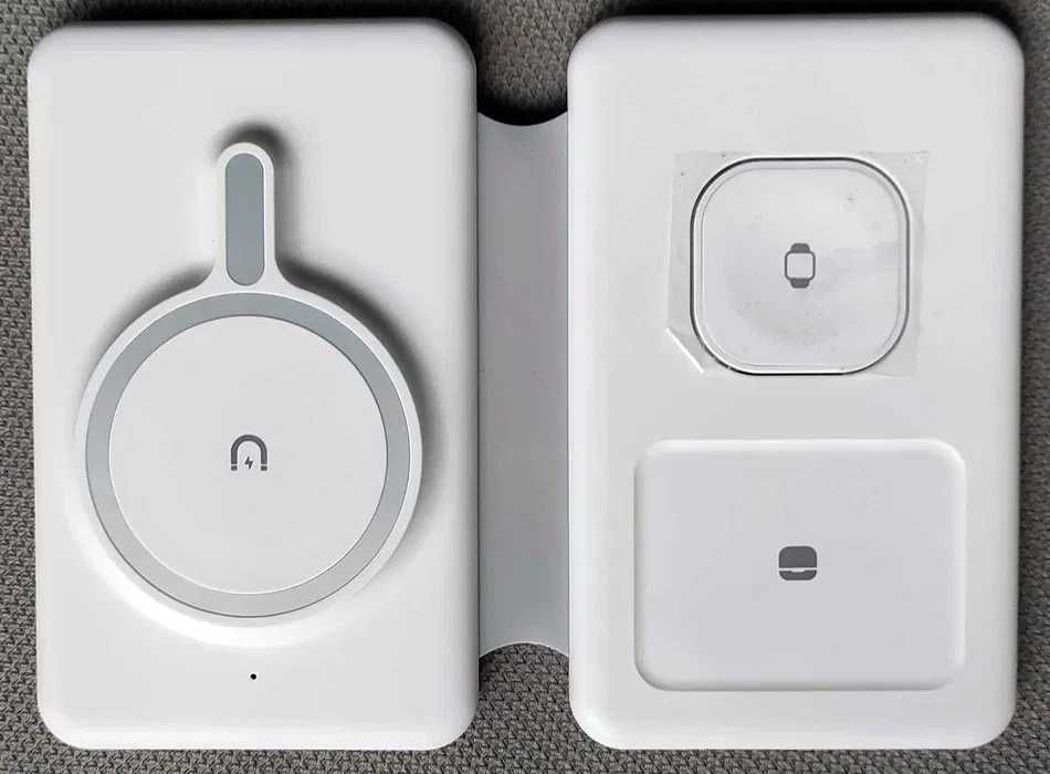 Indukcyjna szybka stacja ładująca 3w1 dedykowana urządzeń Apple