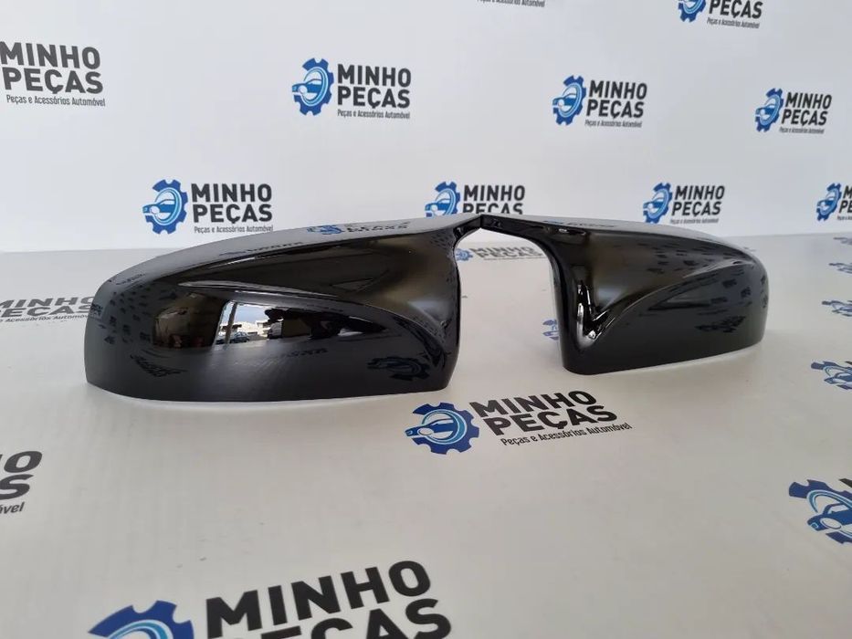 Capas de espelho BMW X5 (E70) X6 (E71) Preto Brilho Look M