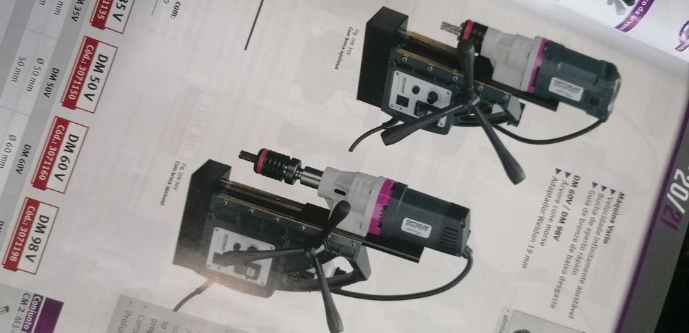 Engenho Furar Base magnética OPTIMUM DM60V novo
