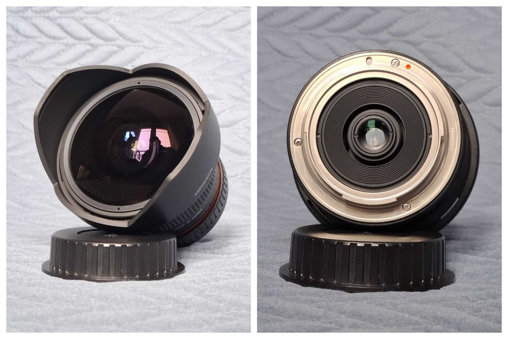 Objetiva Samyang 8mm f/3.5 HD Fisheye (como nova)