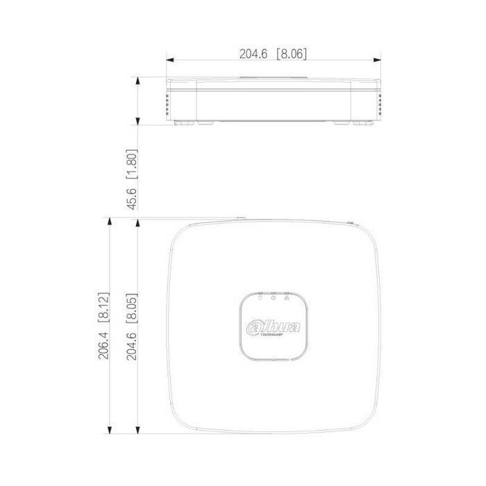NVR2104-P-4KS3 Dahua rejestrator IP 4 kanały 4x PoE 4K
