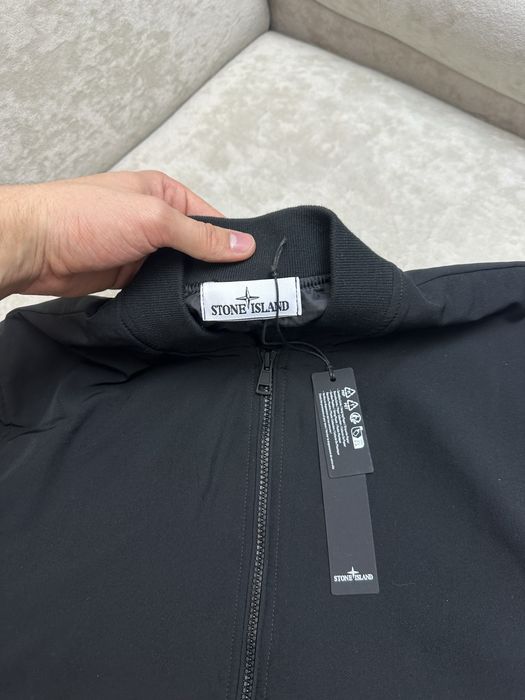 Чорний нейлоновий бомбер  Stone Island | Аунтефік ОЛХ ДОСТАВКОЮ!