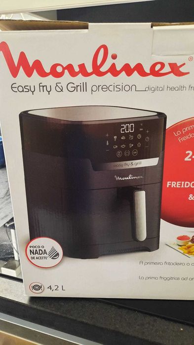 Air Fryer Moulinex 2 em 1 - Easy Fry & Grill Semi Nova 4,2L - na caixa