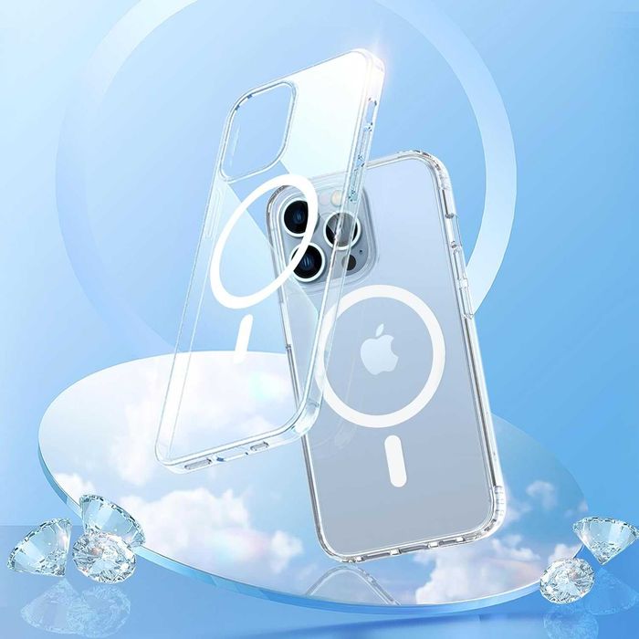 USZKODZONE Magnetyczne plecki etui iPhone 13 Pro Max bezbarwny MagSafe