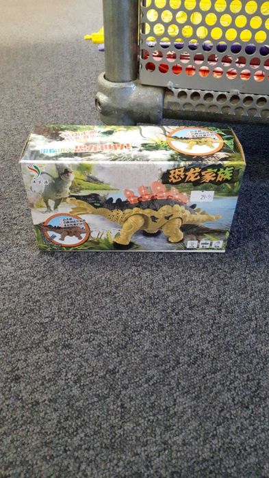 Nowy dinozaur zabawka na baterie świeci chodzi wydaje dźwięki