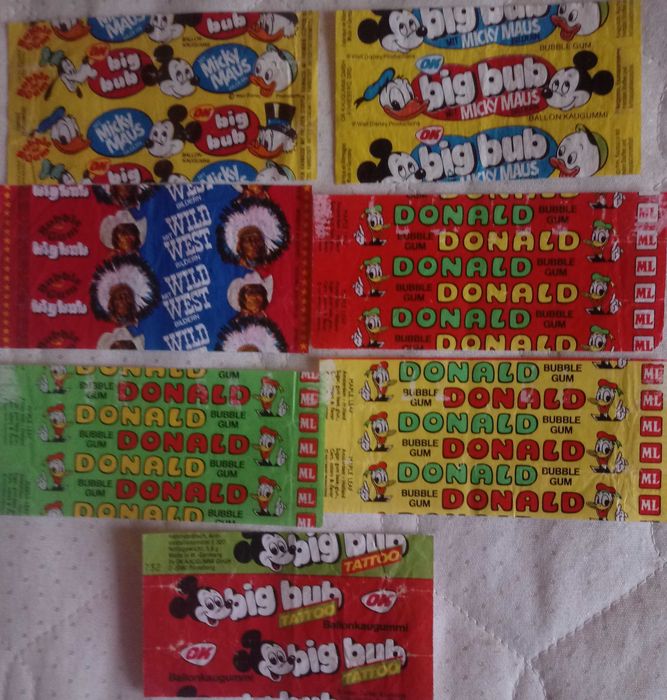 owijki z gum donald 7 sztuk