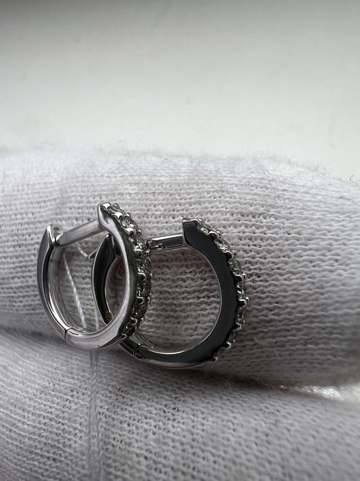 Серьги конго с бриллиантами