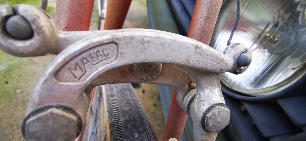 Bicicleta de corrida antiga (Jacques Anquetil)