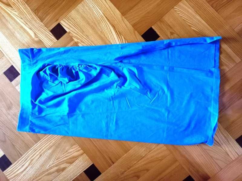 Spódnica niebieska, długa, bawełniana - Sinsay rozmiar S - 36