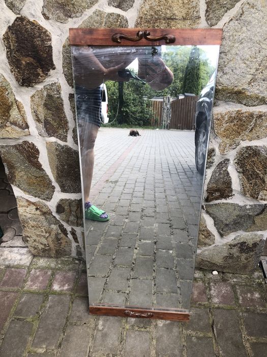 Старе старовинне дзеркало зеркало настінне в рамі 35*90