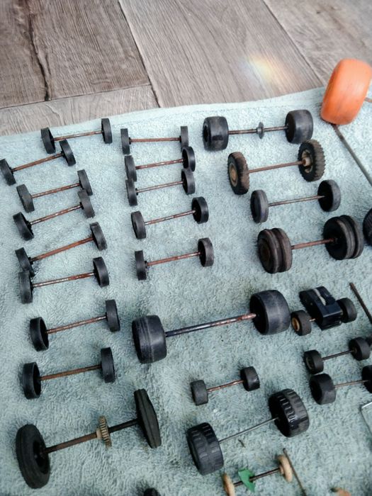 Vintage zestaw naprawczy koła oponydo autek samochodów