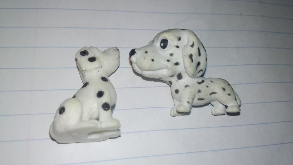 2шт игрушка собака долматин доматинец пес щенок большая голова щеночек