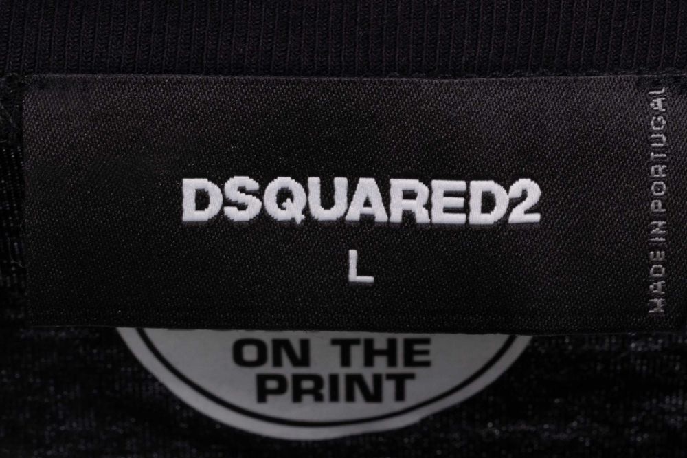 DSQUARED2 włoski t-shirt koszulka męska 3D BLACK -50%