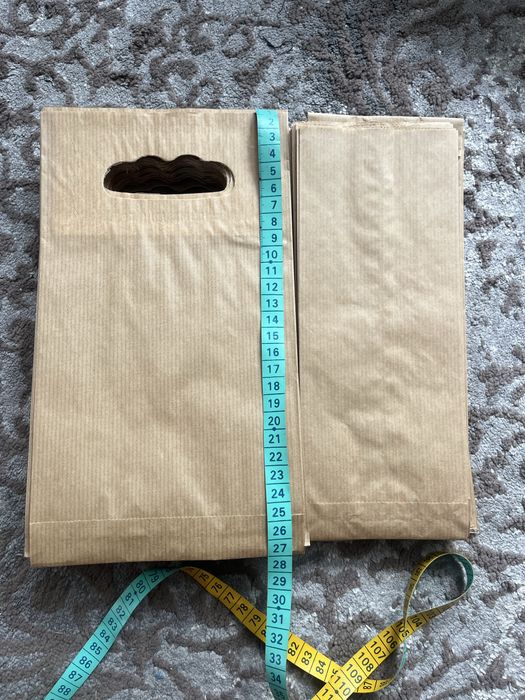 Torebki papierowe brązowe szare do handmade rekodzielo