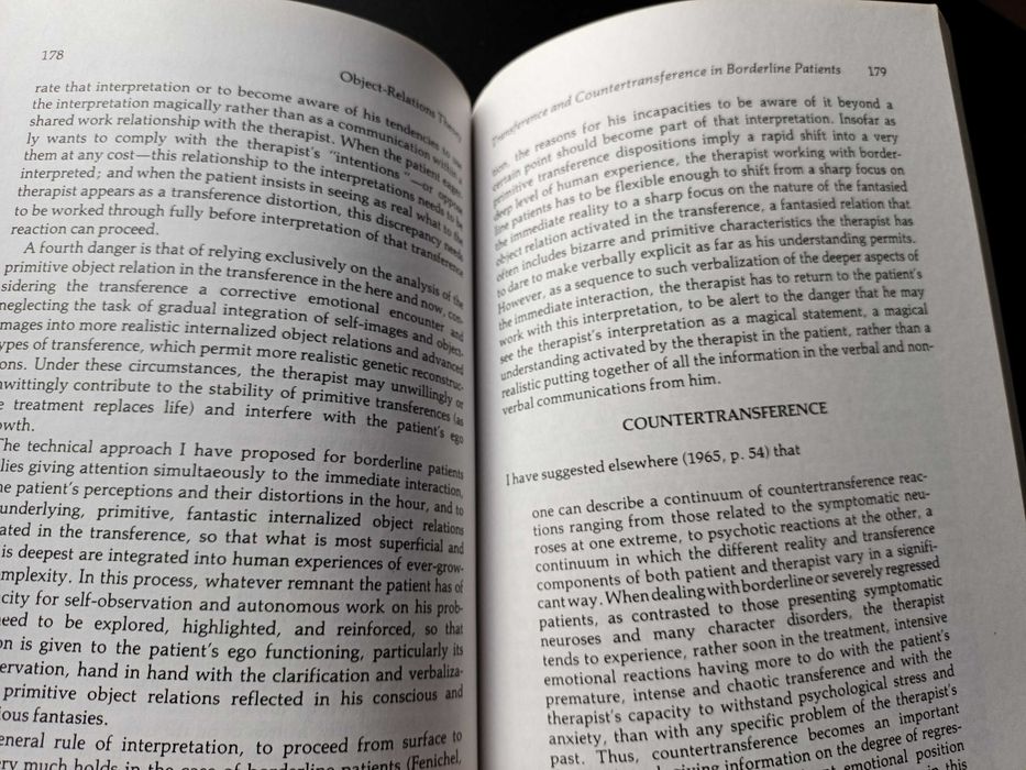 "Object-Relations Theory and Clinical Psychoanalysis" Otto Kernberg