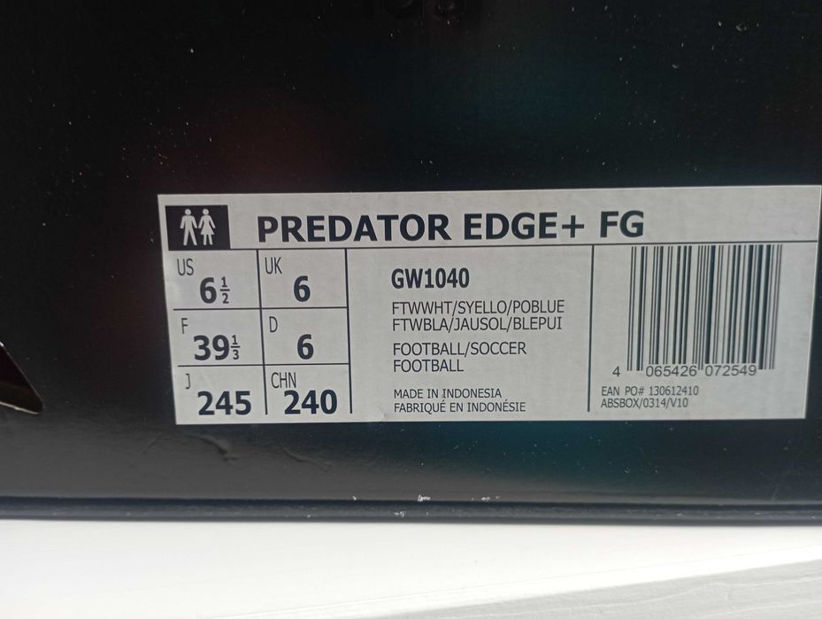 Buty piłkarskie 39 1/3 Adidas Predator Edge+ FG GW1040 Al Rihla 2022
