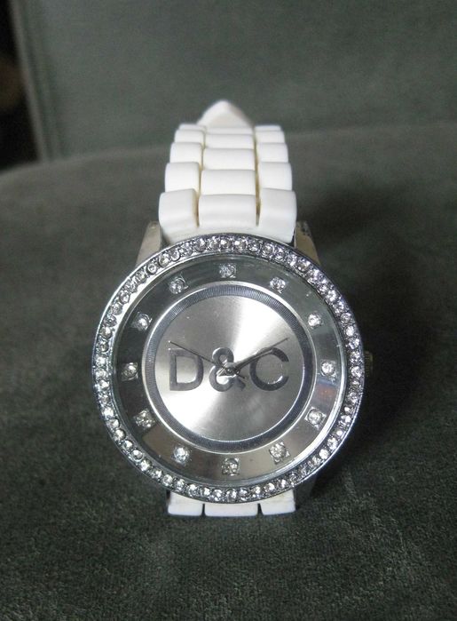 Relógio Mulher D&C com Pulseira de Silicone Branco