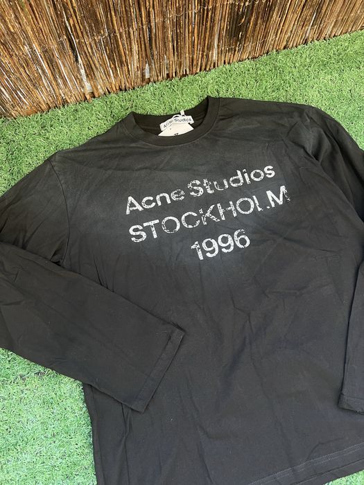 Acne studio długi rękaw czarny