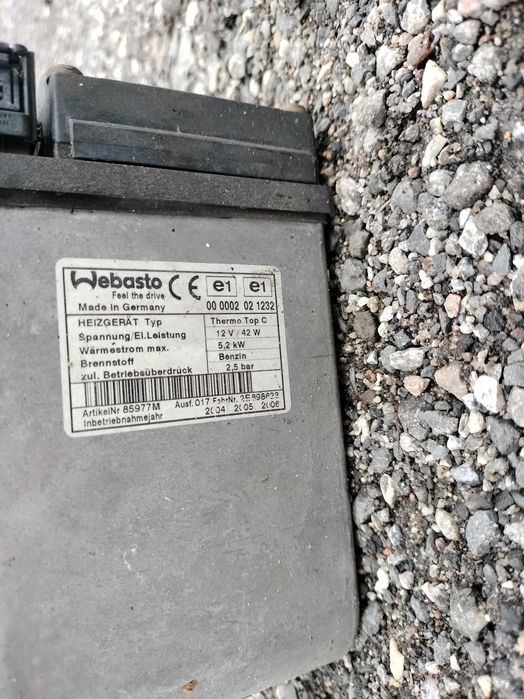 Webasto ogrzewanie postojowe Chrysler Sebring II 2.7 V6 benzyna