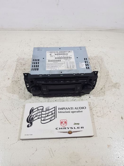 radio radioodtwarzacz cd p05091509ag jeep compass i 07 rok 2.4b