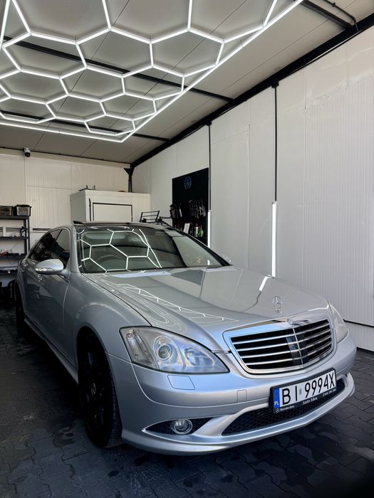 Mercedes-Benz S320 s-klassa LONG w221 3.0 diesel dociągi masaże panorama radar bardzo ładny anglik zarejestrowany